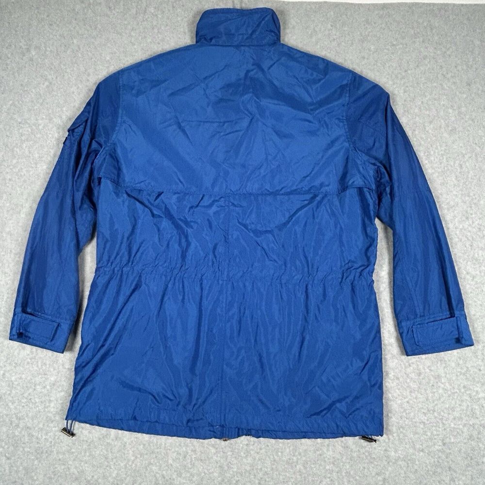 Ralph Lauren Naval Supply Company Womens M Rain Jacket Blue Lightweight Zip Snap - Picture 9 of 12